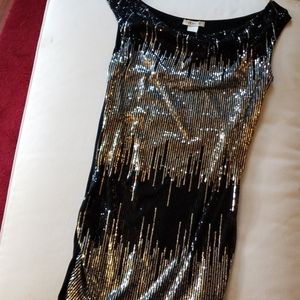 Sparkly mini dress size L